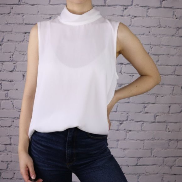 NWT Hudson's Bay En Thread sleeveless blouse r3 - Picture 4 of 5